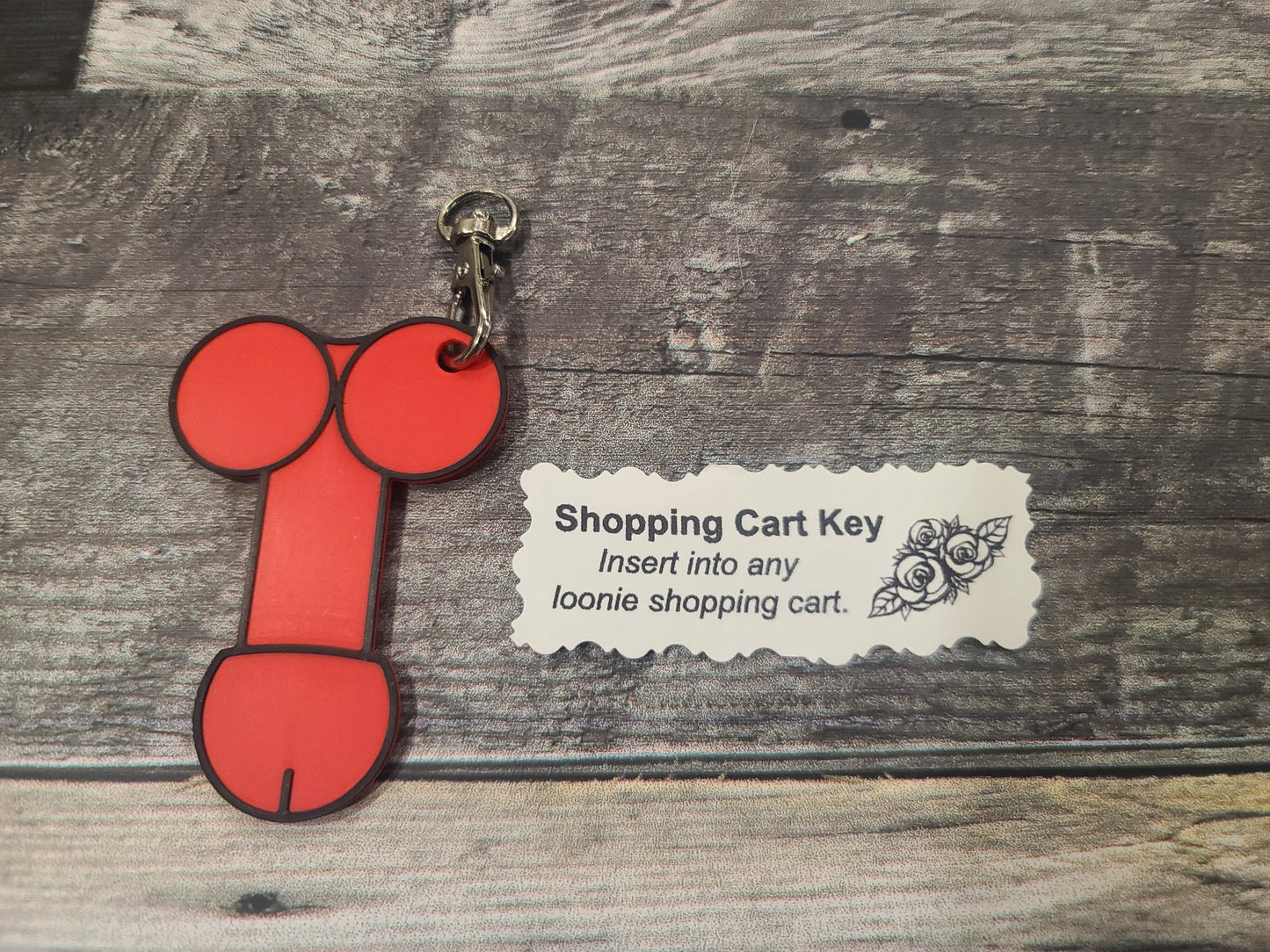 Dick/Penis $1 Shopping Cart Key