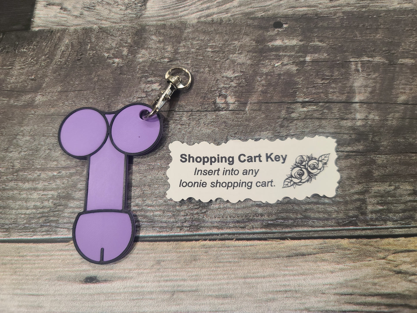 Dick/Penis $1 Shopping Cart Key